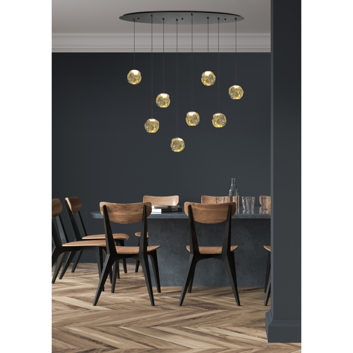 Highlight Hanglamp Melina Ovaal 8L