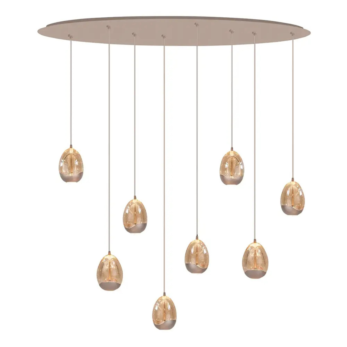 Highlight Hanglamp Champagne Egg Ovaal 8L