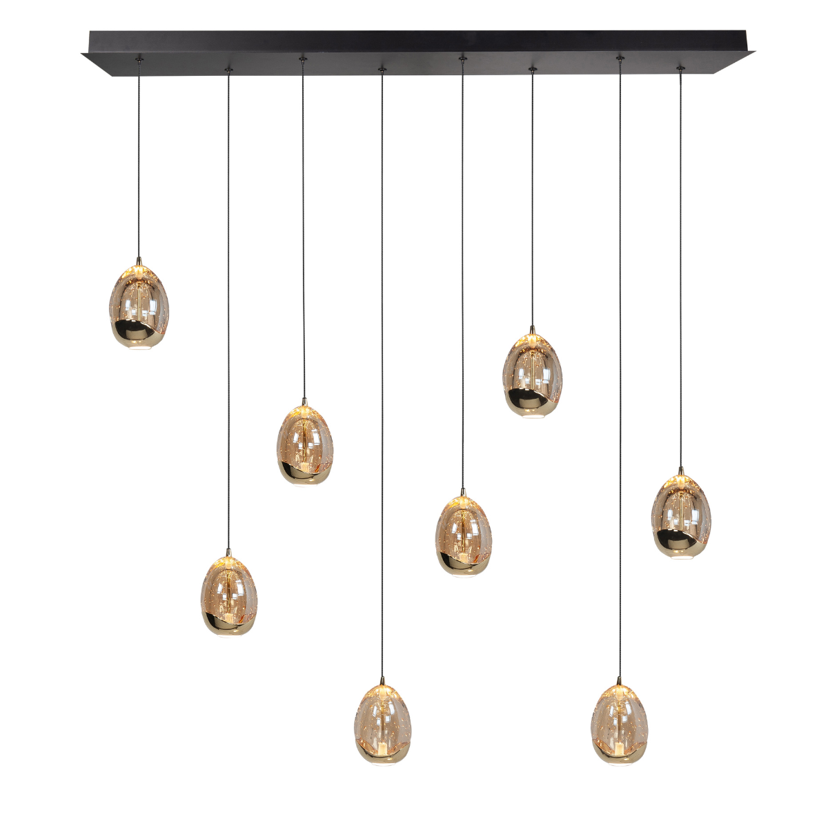 Highlight Hanglamp Golden Egg Recht 8L