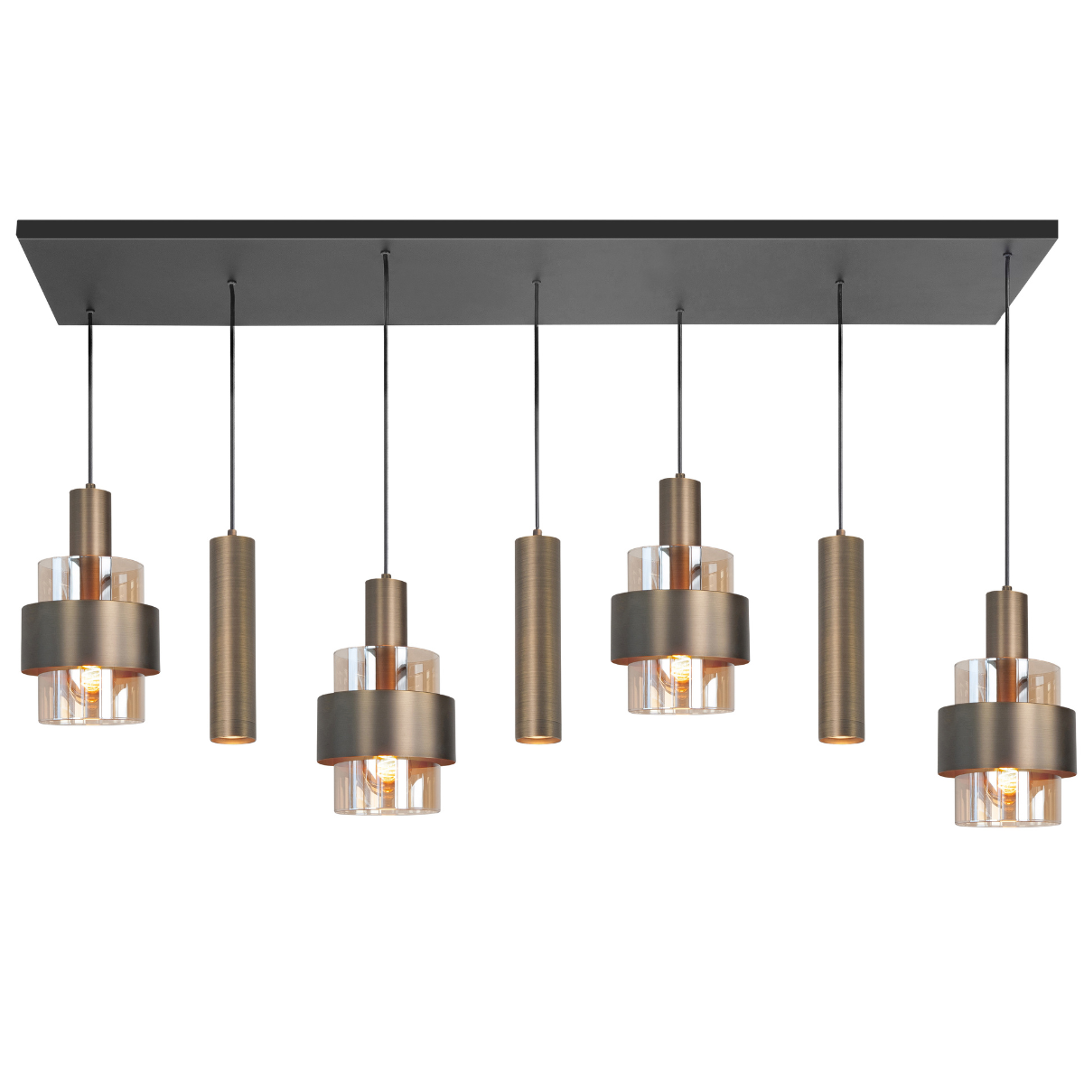 Highlight Hanglamp Marrone Brons Recht 7L