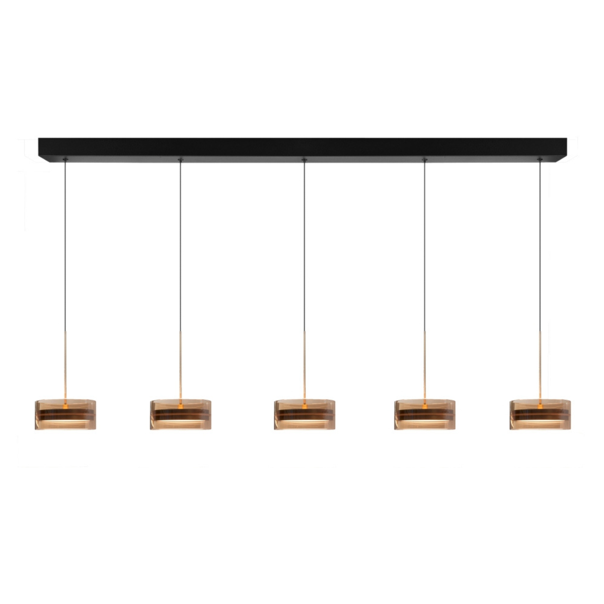 Highlight Hanglamp Mini Enzo Brons Recht 5L