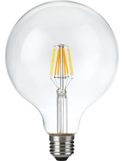 SPL LED E27 Fila DTW Globe G125x180 230V 660Lm 6W 820-845 AC Clear Dim