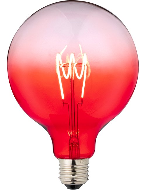 SPL LED E27 Fila Flex TR Globe G125x180 230V 140Lm 4W AC Red Dim