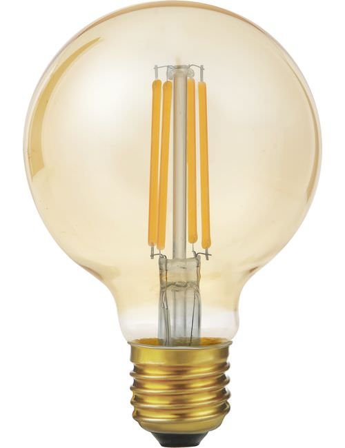 SPL LED E27 Fila Globe G80x120 230V 550Lm 6.5W 922 AC Gold Dim