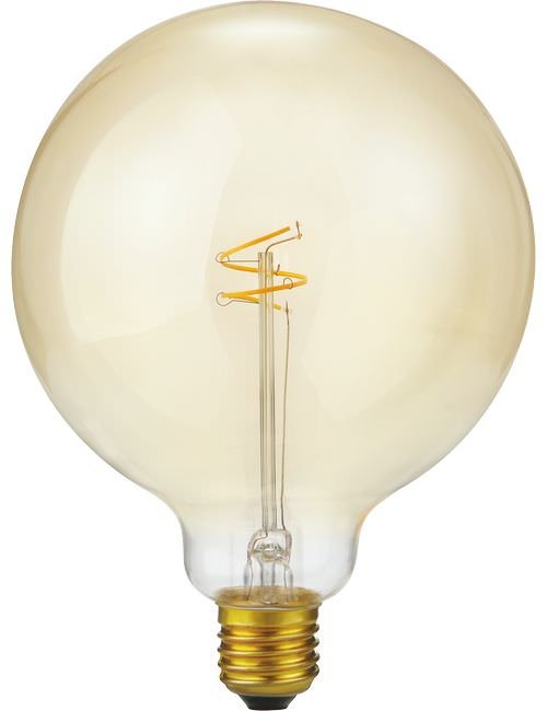 SPL LED E27 Slim Flex Fila Globe G125x170 250Lm 2.9W 922 AC Gold Dim