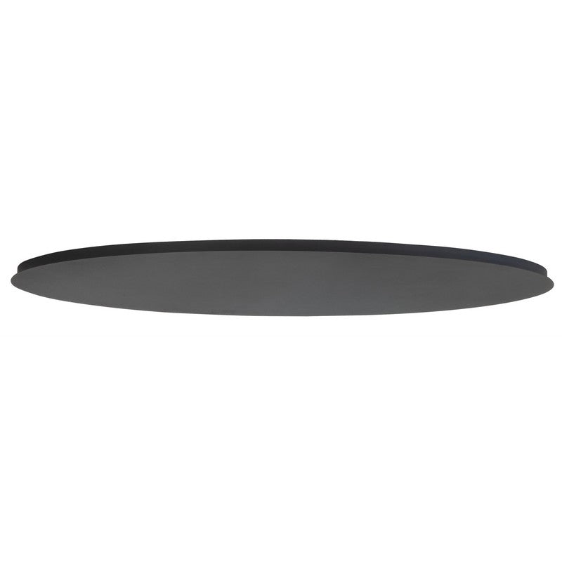 Highlight Plafondplaat Zwart Ovaal zonder gaten 140 x 49,5cm
