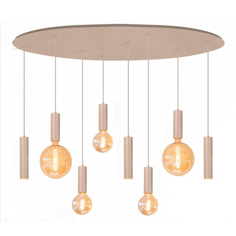 Highlight Plafondplaat Zand Ovaal 3 GU10 5 E27 lichtbronnen 140 x 49,5cm