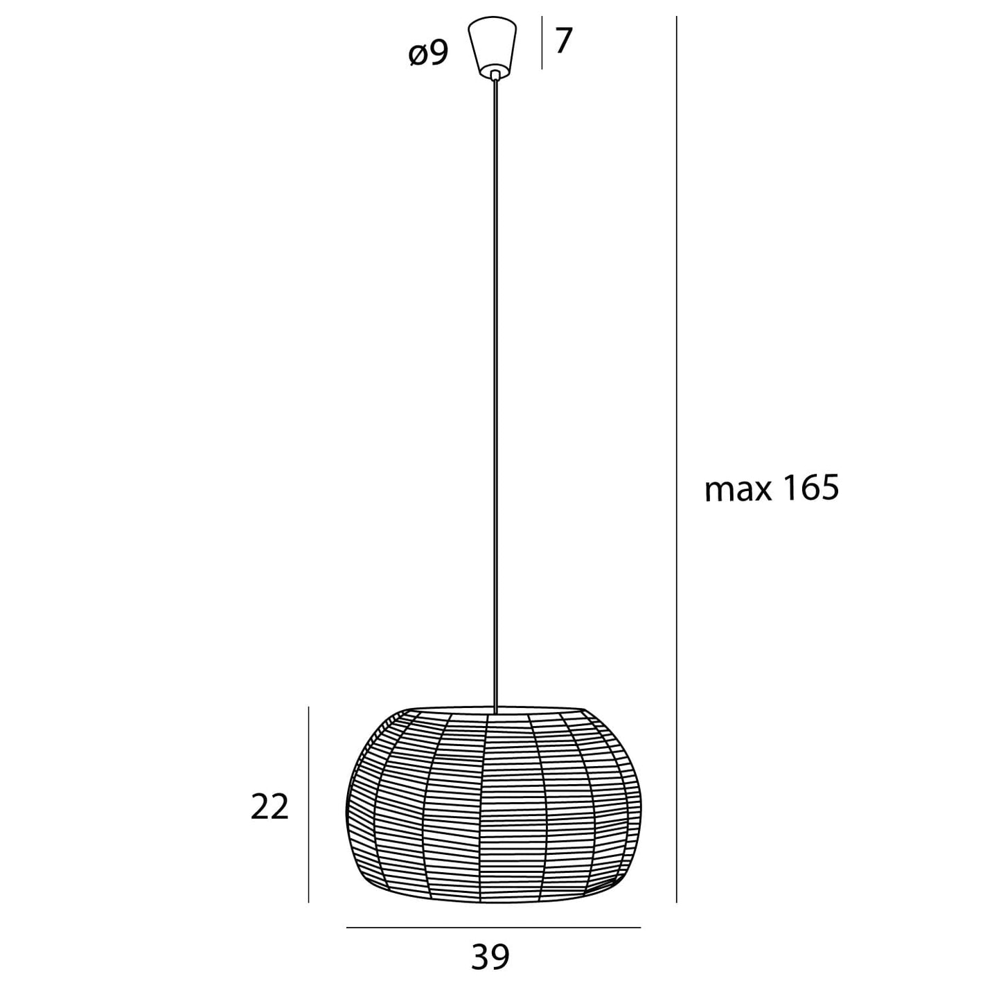 Maxlight P0583 Hanglamp Praslin I
