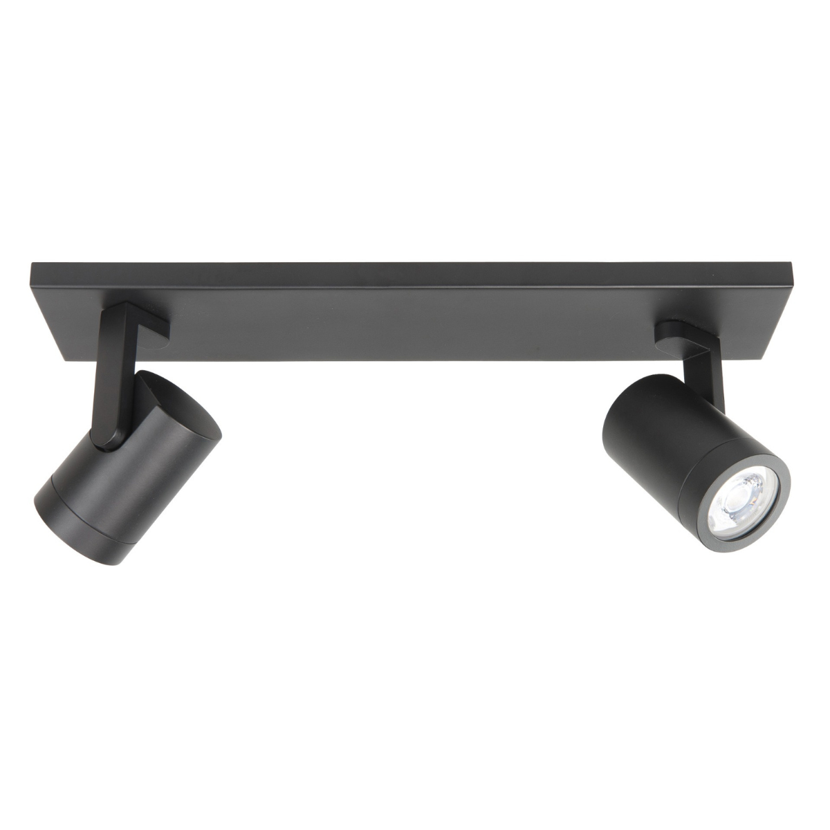 Highlight Opbouwspot Halo Zwart Recht 2L