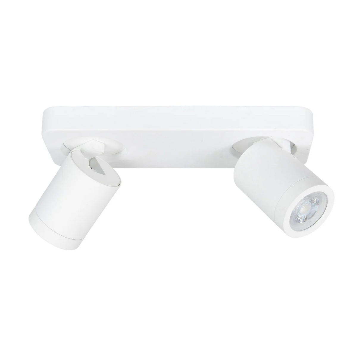 Highlight Opbouwspot IP44 Oliver Wit Recht 2L
