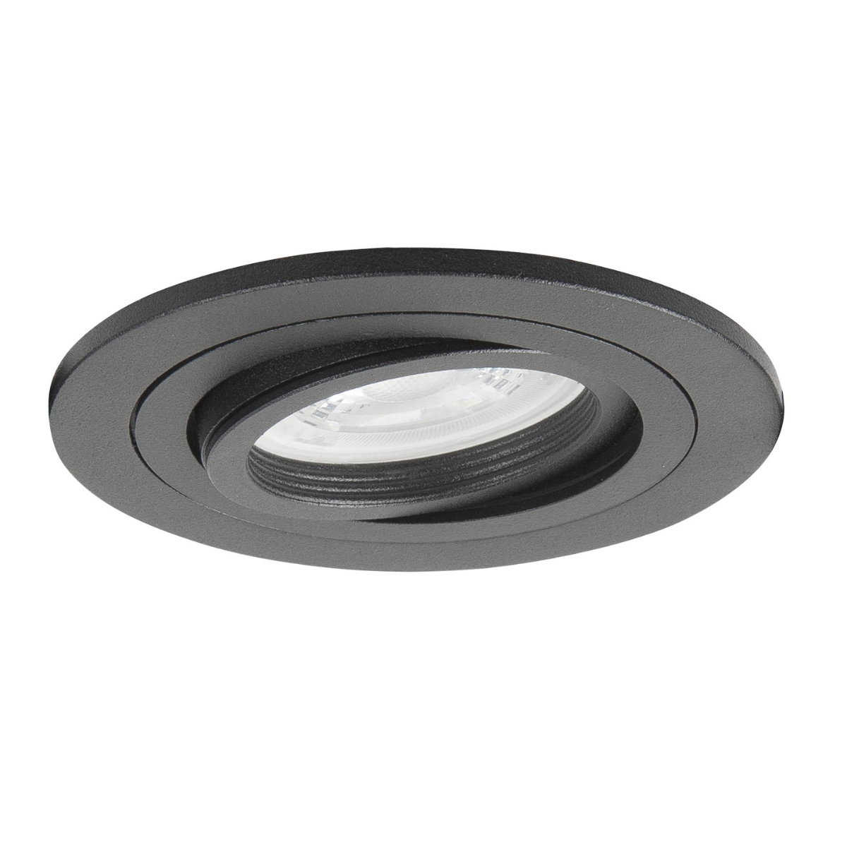 Highlight Inbouwspot Zwart Rond L