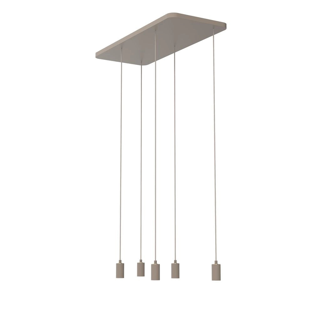Segula Plafondplaat Zand Madox met 5 pendels 110 x 45cm
