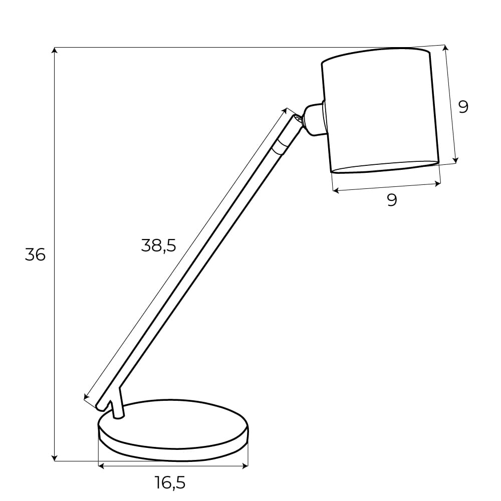 Maxlight T0052 Tafellamp Laxer Wit