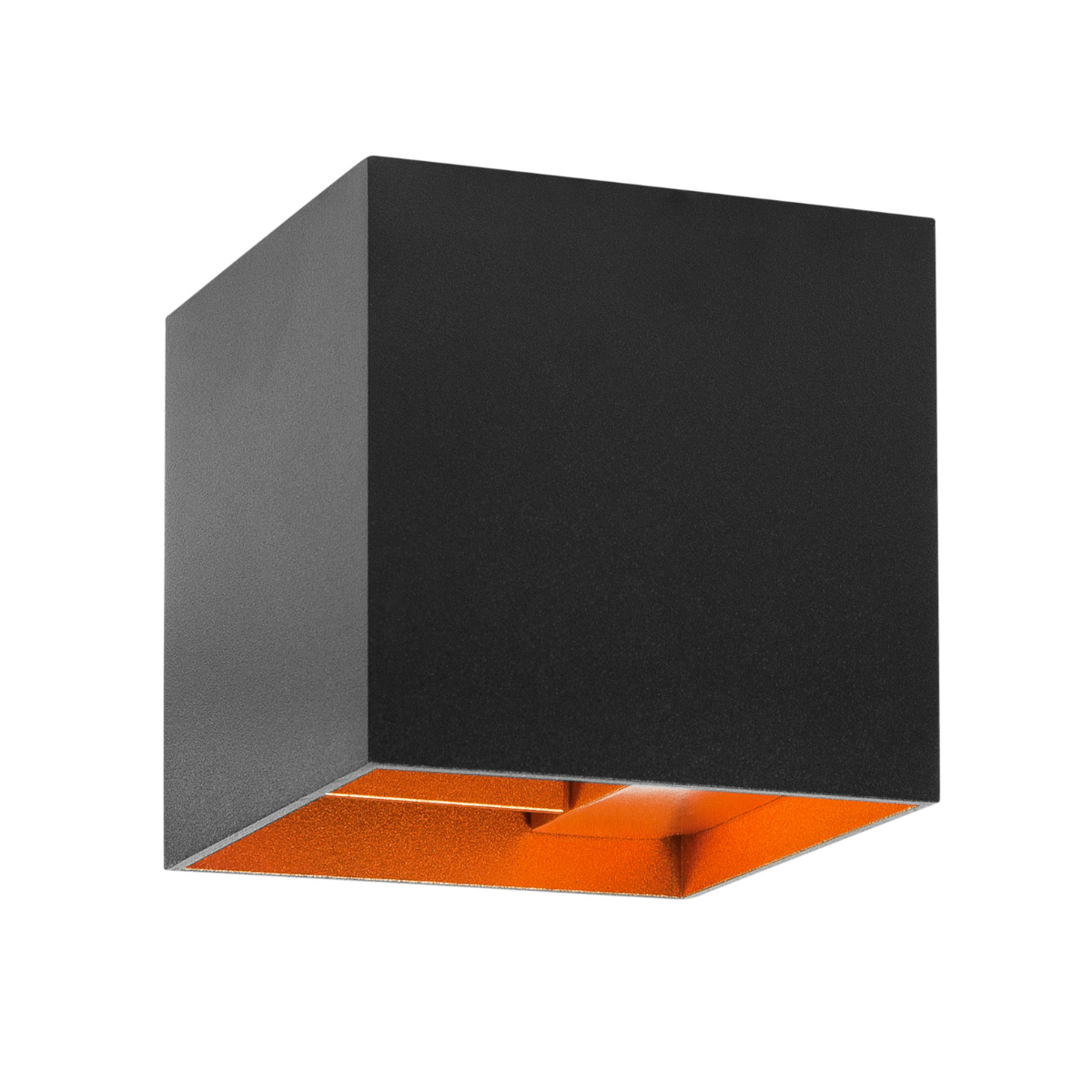 Highlight Wandlamp Square Zwart/Goud