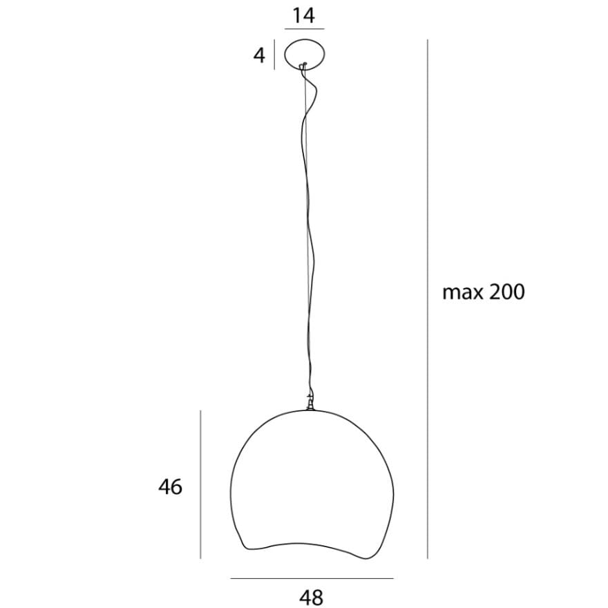 Maxlight P0534 Hanglamp Pierre 70Cm
