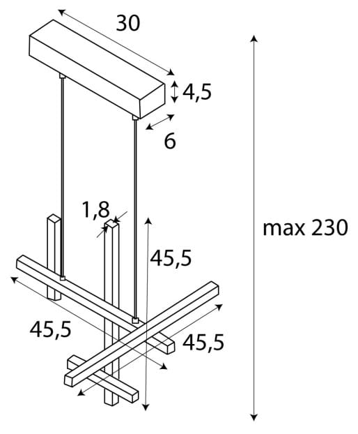 Maxlight P0546 Hanglamp Soho