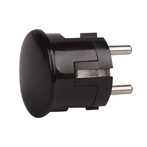 Stekker met Randaarde Zwart