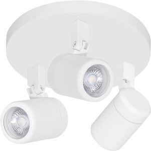 Opbouwspot IP44 Rain 3 Rond Wit