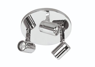 Opbouwspot IP44 Rain 3 Rond Chroom