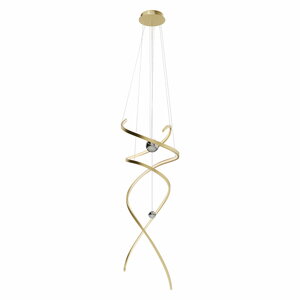 MAXLIGHT P0483D  Hanglamp RITZ Geborsteld Goud