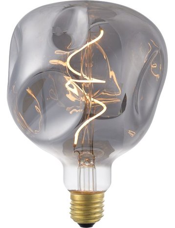 LED E27 G125 Irregular Smoke 4 Watt Dimbaar