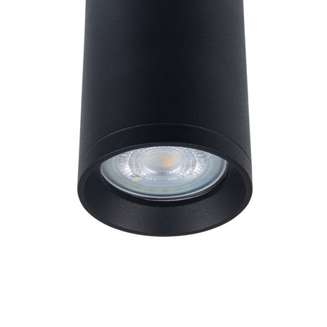 Trackverlichting Spot Hanging Tube Zwart GU10