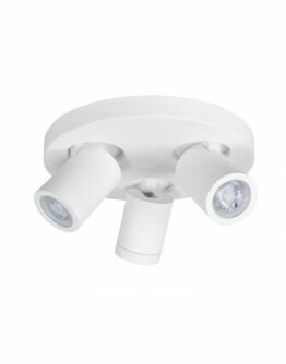 IP44 Opbouwspot Oliver 3 Rond Wit