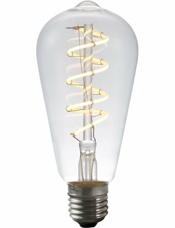 LED E27 ST64 Helder 4 Watt Dimbaar