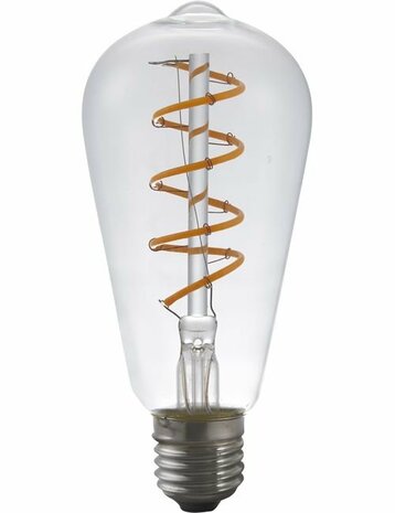 LED E27 ST64 Helder 4 Watt Dimbaar