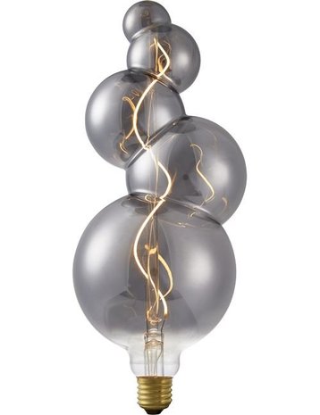 LED E27 Bubble Smoke 4 Watt Dimbaar