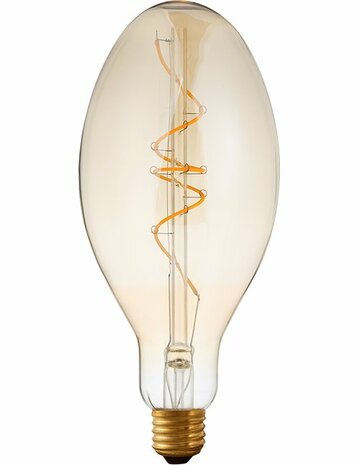 LED E27 Ellipse Amber 4W Dimbaar