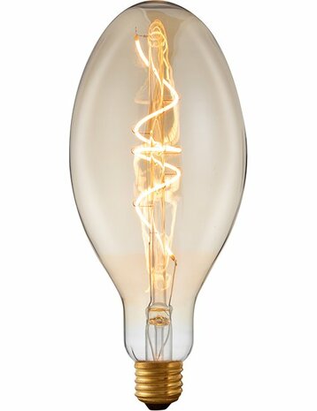 LED E27 Ellipse Amber 4W Dimbaar