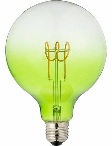 LED E27 G125 Groen 4W Dimbaar