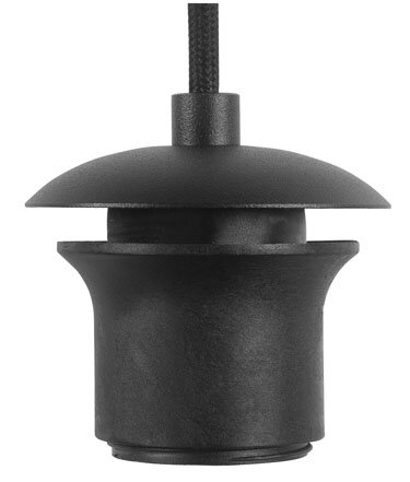 Plafondplaat 8 130x35cm Zwart + Ring