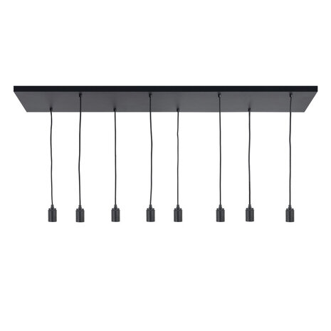 Plafondplaat 8 130x35cm Zwart