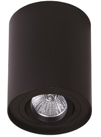 Opbouwspot Basic Round GU10 Zwart