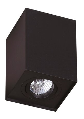 Opbouwspot Basic Square GU10 Zwart