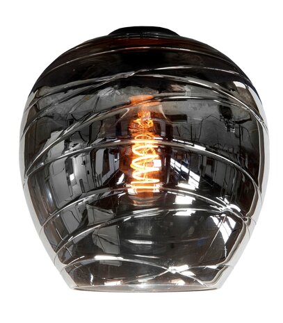 Glas Apple 26cm Smoke