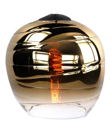 Glas Apple 32cm Semi Goud