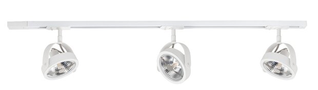 Complete set Trackverlichting Basic Malta 1 meter Wit incl. 3 spots