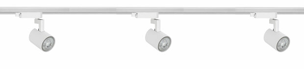 Complete set Trackverlichting PREMIUM Jiuk 2 meter Wit incl. 3 Spots