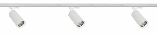 Complete set Trackverlichting PREMIUM Tube 2 meter Wit incl. 3 Spots