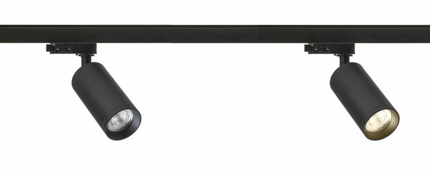 Complete set Trackverlichting PREMIUM Tube 1 meter Zwart incl. 2 Spots