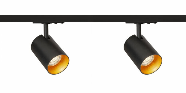 Complete set Trackverlichting PREMIUM Connor 1 meter Zwart incl. 2 Spots