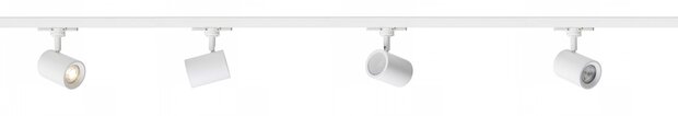 Complete set Trackverlichting PREMIUM Cadenza 3 meter Wit incl. 4 Spots