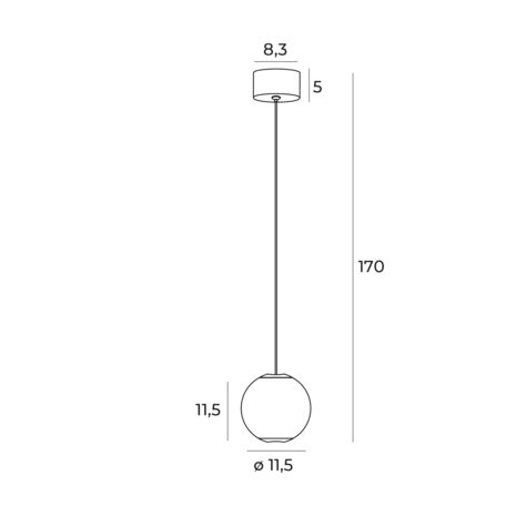 Hanglamp Nobile 1 Kristal