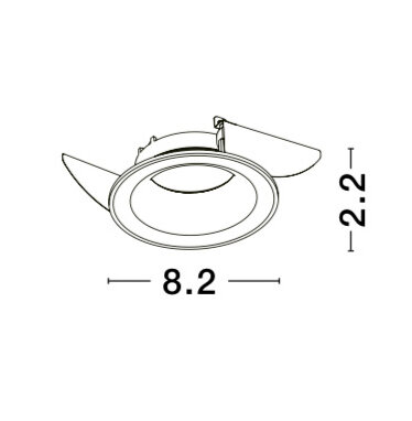 Inbouwspot Zelmira GU10 Wit
