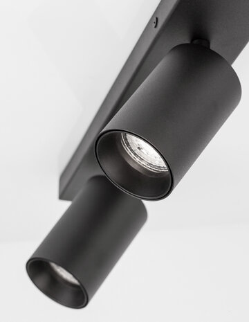 Opbouwspot Tod Duo Zwart