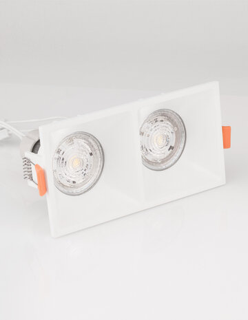 Inbouwspot Staf Dubbel GU10 Wit