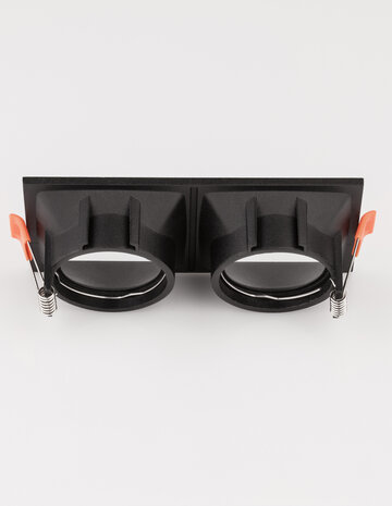 Inbouwspot Staf Dubbel GU10 Zwart